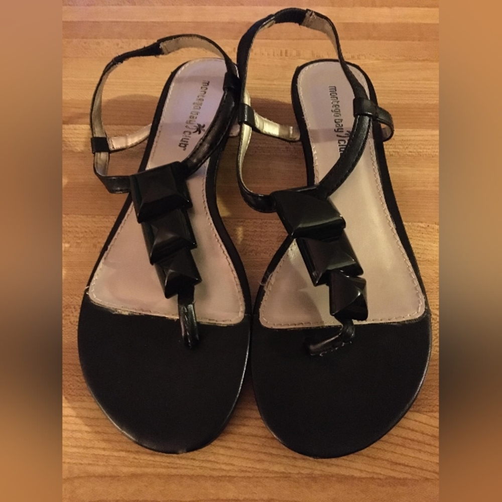 Free With A Bundle Women's Black Montego Bay Club Sandals.